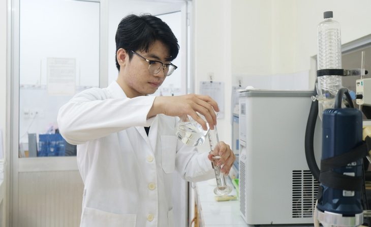 Ngô Trần Bảo Việt - sinh viên năm 3, Trường đại học Bách khoa, Đại học Quốc gia TP.HCM - Ảnh: NGỌC PHƯỢNG